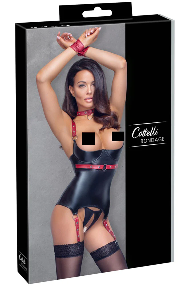 Cottelli Bondage Basque Set - Image 6