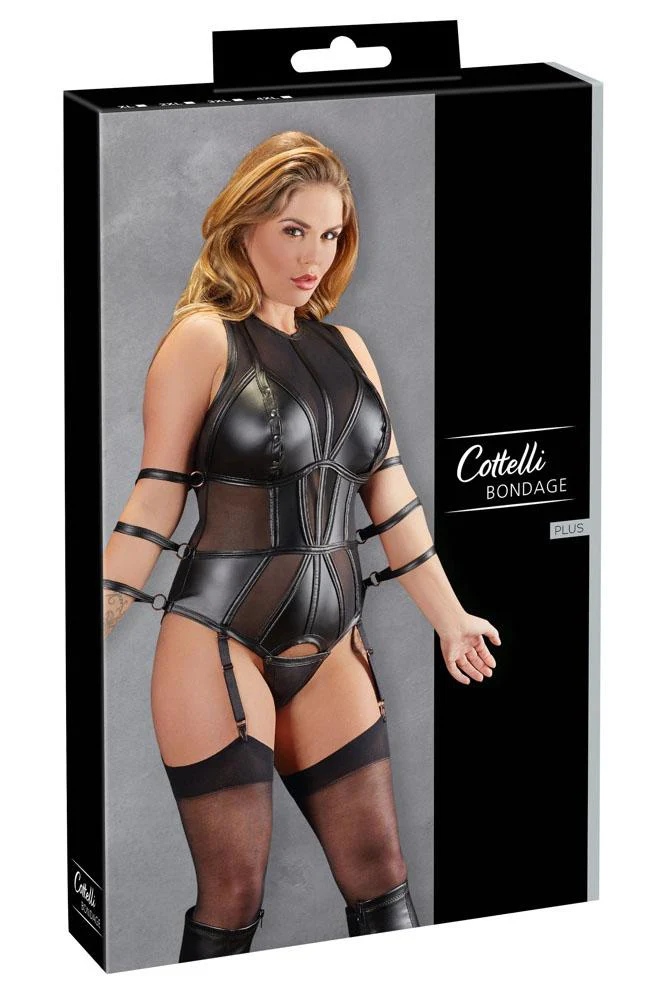 Cottelli Bondage Plus Size Body (2XL, 3XL, 4XL) - Image 9