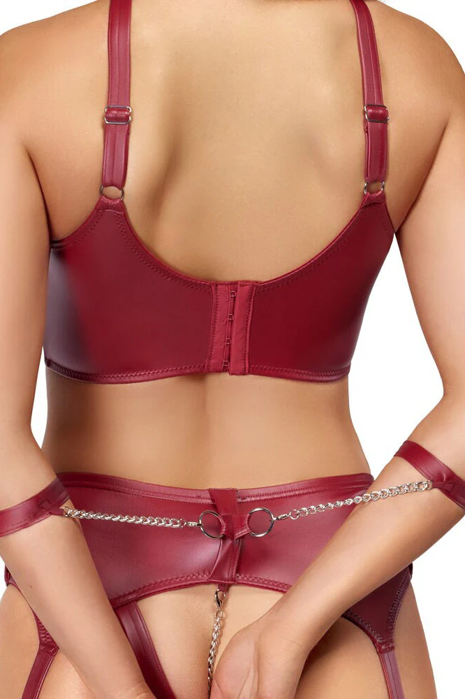 Cottelli Bondage Red Lingerie Set - Image 8