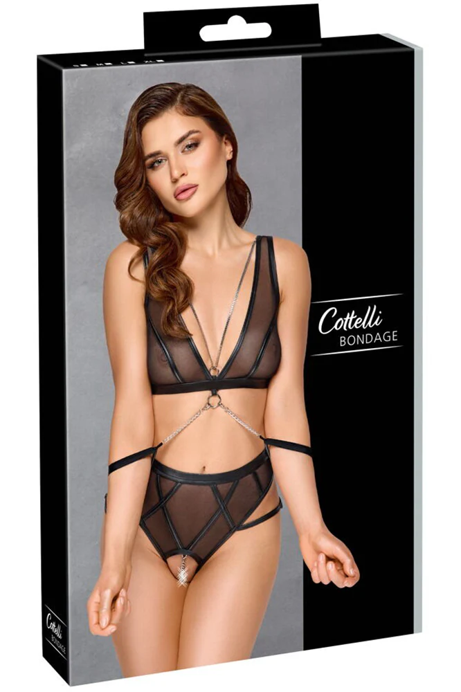 Cottelli Lingerie Harness Lingerie Set - Image 12