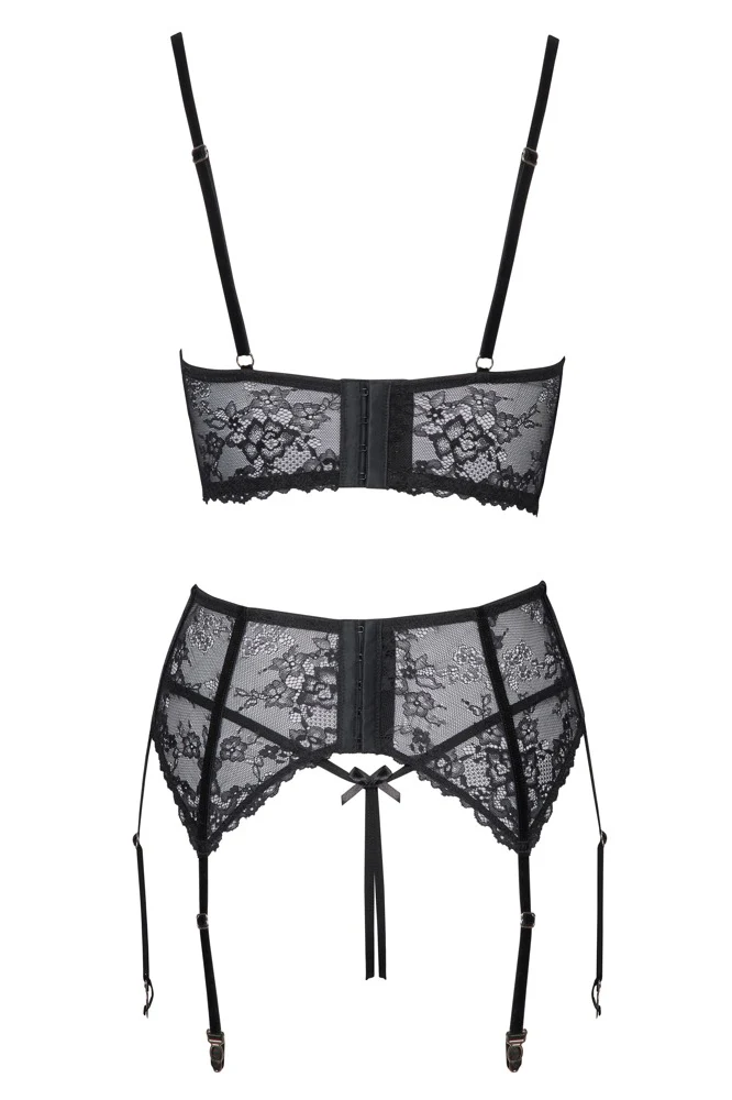 Cottelli Lingerie Longline Shelf Bra Set - Image 8