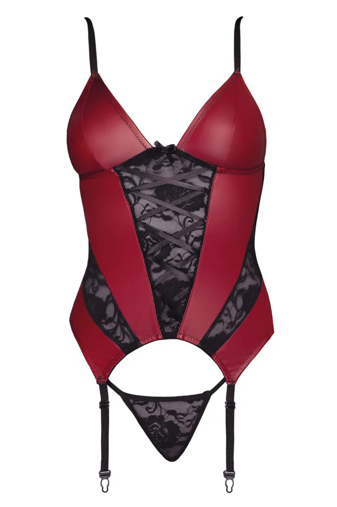 Cottelli Lingerie Red Basque - Image 3