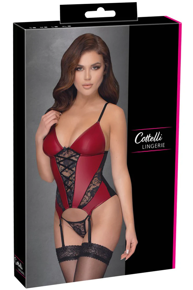 Cottelli Lingerie Red Basque - Image 6
