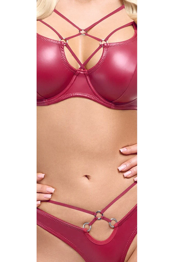 Cottelli Lingerie Red Bra Set - Image 5