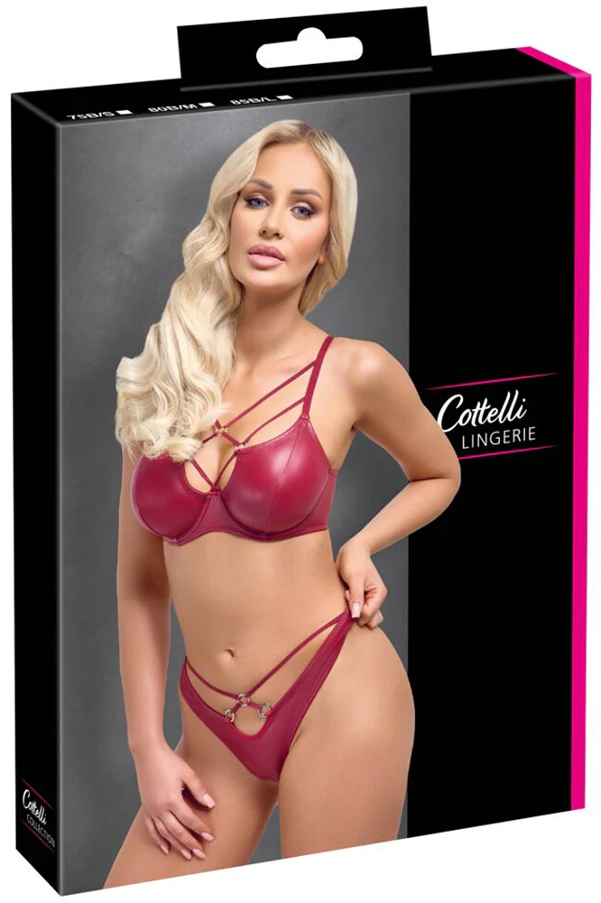 Cottelli Lingerie Red Bra Set - Image 8