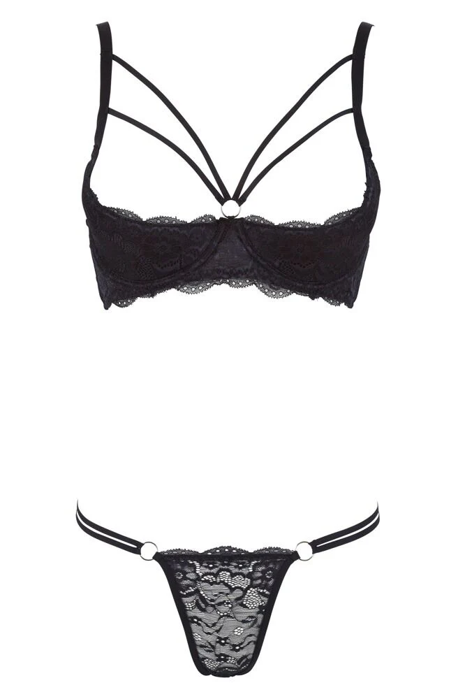 Cottelli Lingerie Shelf Bra and String (80C/M) - Image 8