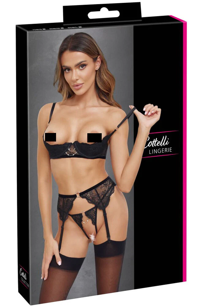 Cottelli Lingerie Shelf Bra Set - Image 8