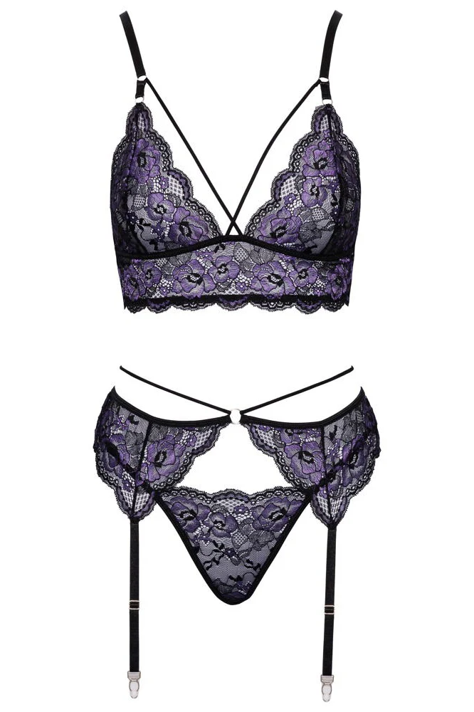 Cottelli Lingerie Suspender Set (L, XL) - Image 7