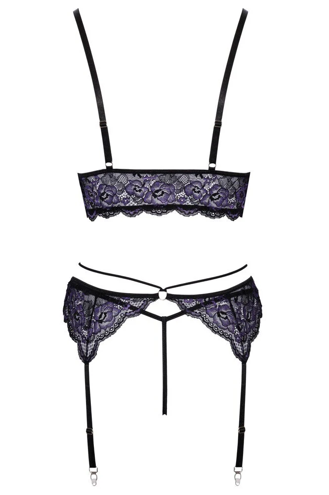 Cottelli Lingerie Suspender Set (L, XL) - Image 8