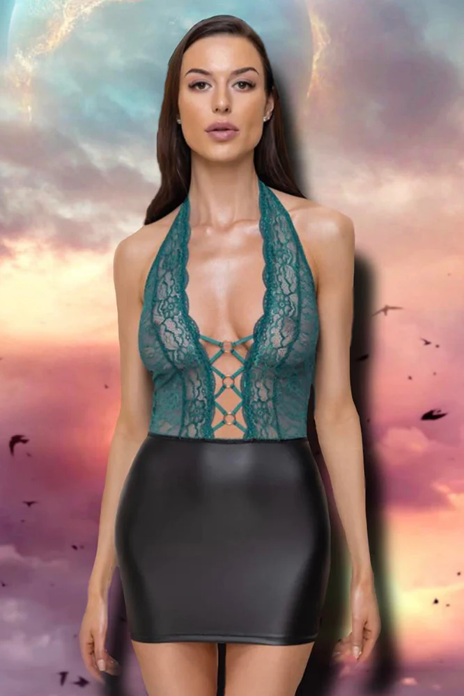 Cottelli Lingerie Teal Dress - Image 2