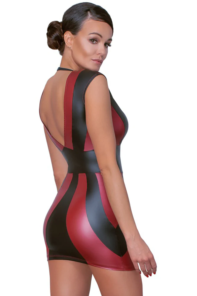 Cottelli Party Black Red Dress - Image 3