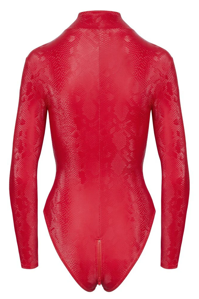 Cottelli Party Red Snakeskin Look Body - Image 10