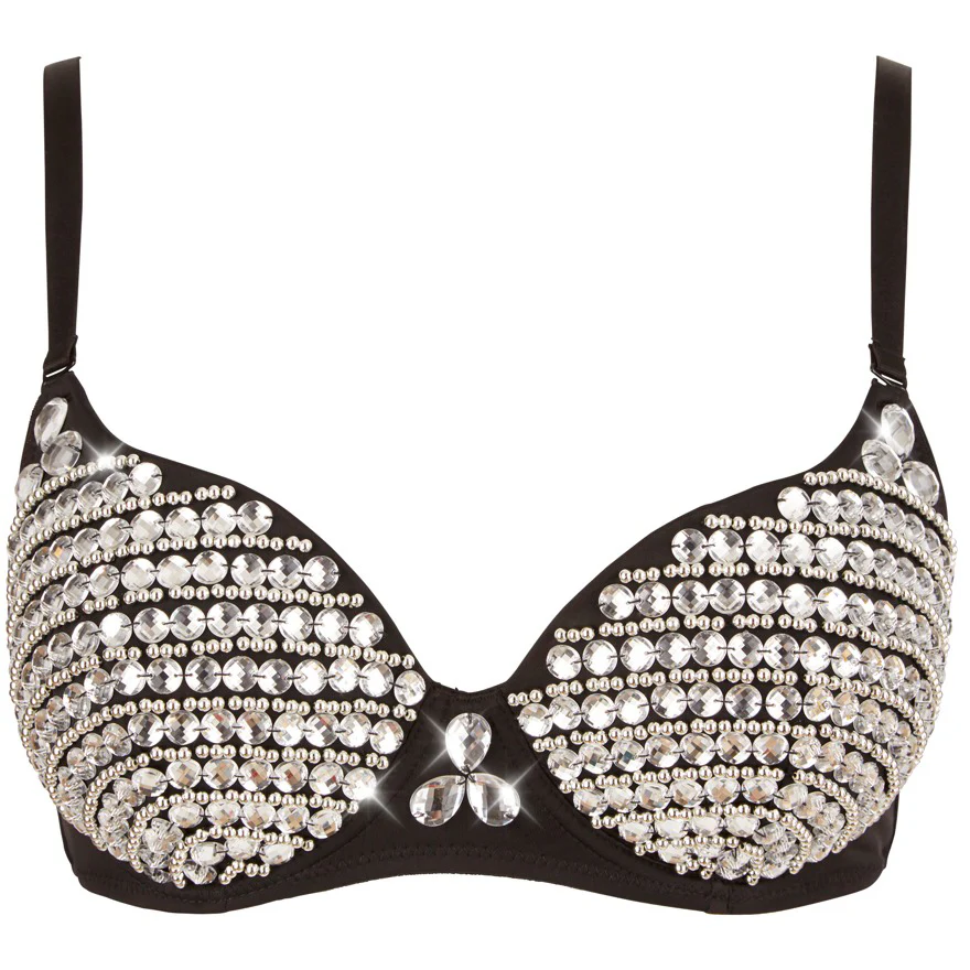 Cottelli Party Rhinestone Pearl Bra - Image 5