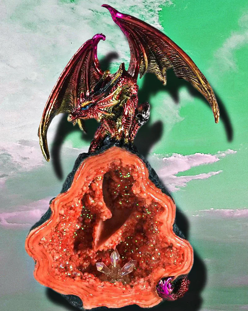 Crystal Glow Backflow Dragon Incense Burner - Image 2