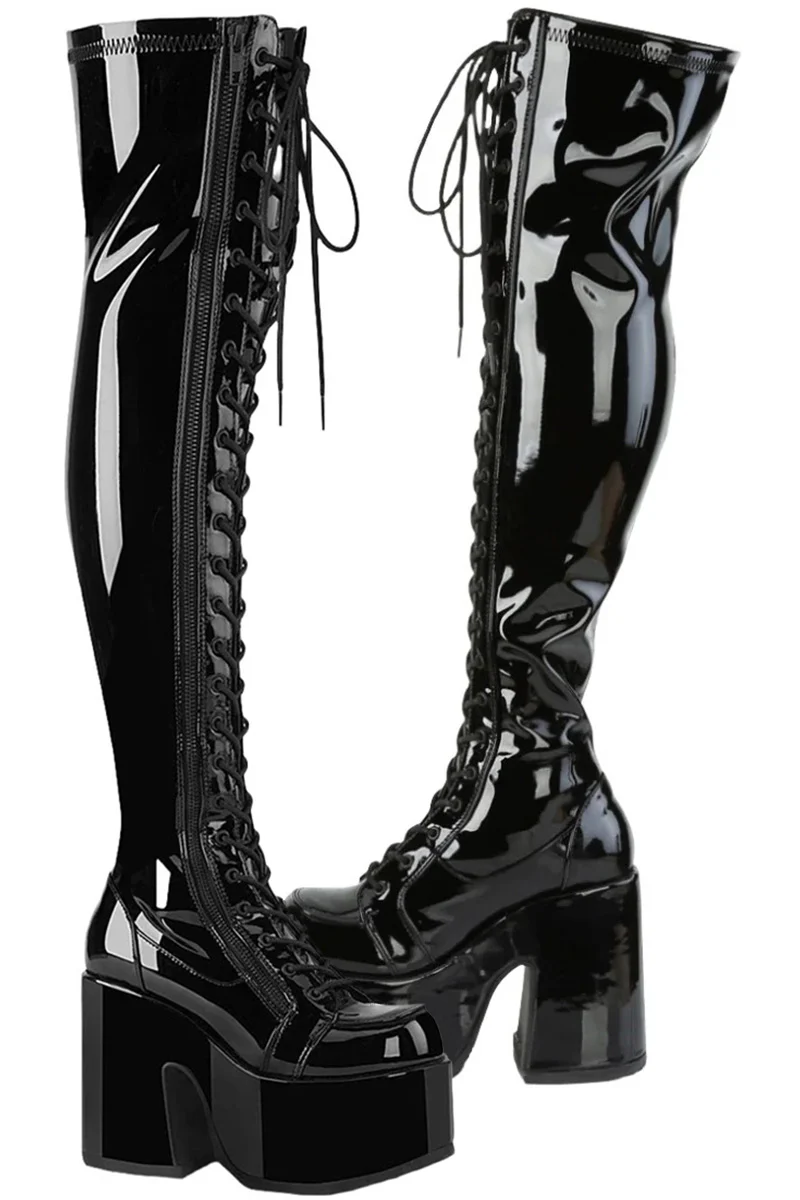 DemoniaCult CAMEL 300 Boots PVC (UK5, 7, 8)