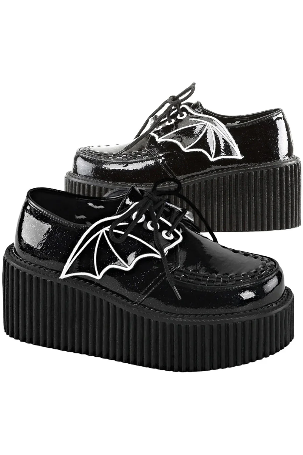 DemoniaCult CREEPER-205 Shoes Glitter (UK3, 4, 7, 8)