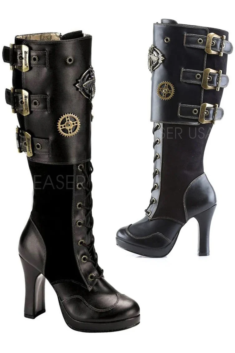 DemoniaCult Crypto 302 Boots Black (UK9)