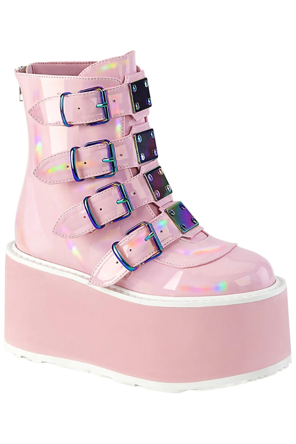 DemoniaCult DAMNED 105 Pink Boots (UK9)