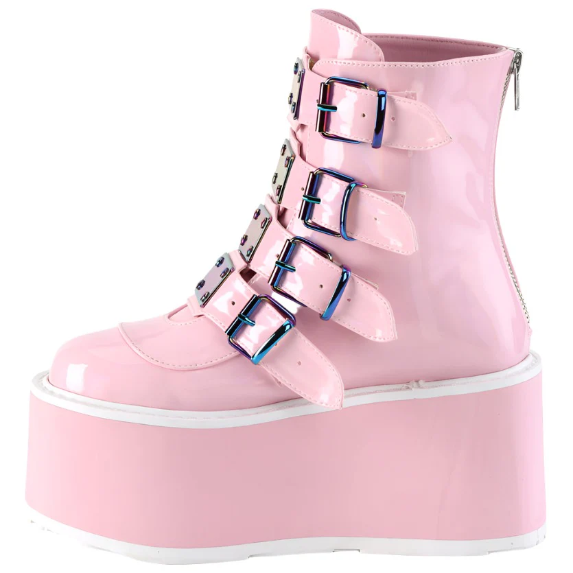 DemoniaCult DAMNED 105 Pink Boots (UK9) - Image 3