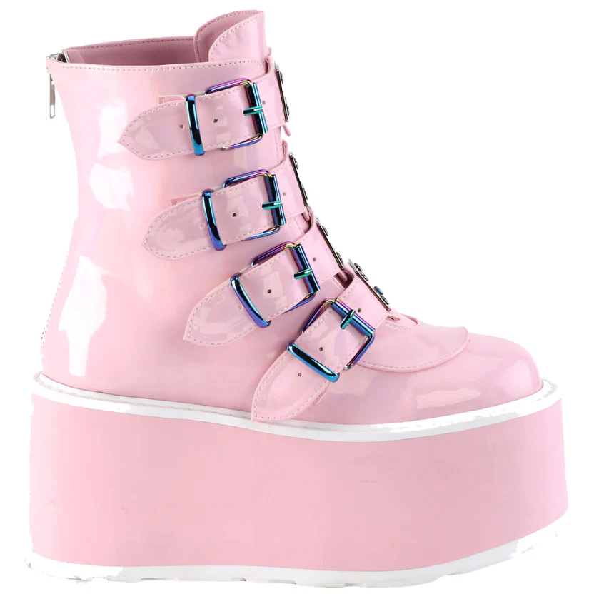 DemoniaCult DAMNED 105 Pink Boots (UK9) - Image 4