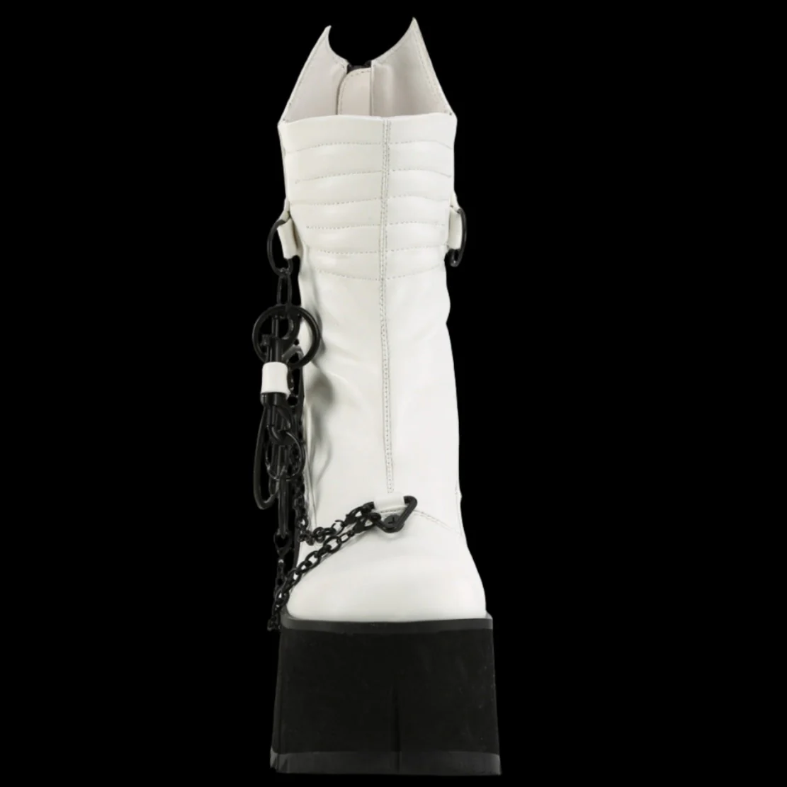 DemoniaCult KERA 130 White Boots (UK5) - Image 5