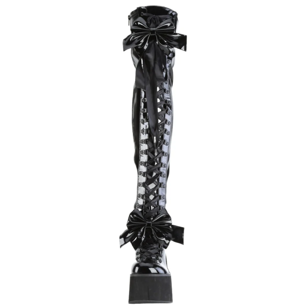 DemoniaCult KERA 303 Patent Boots (UK3, 5) - Image 5