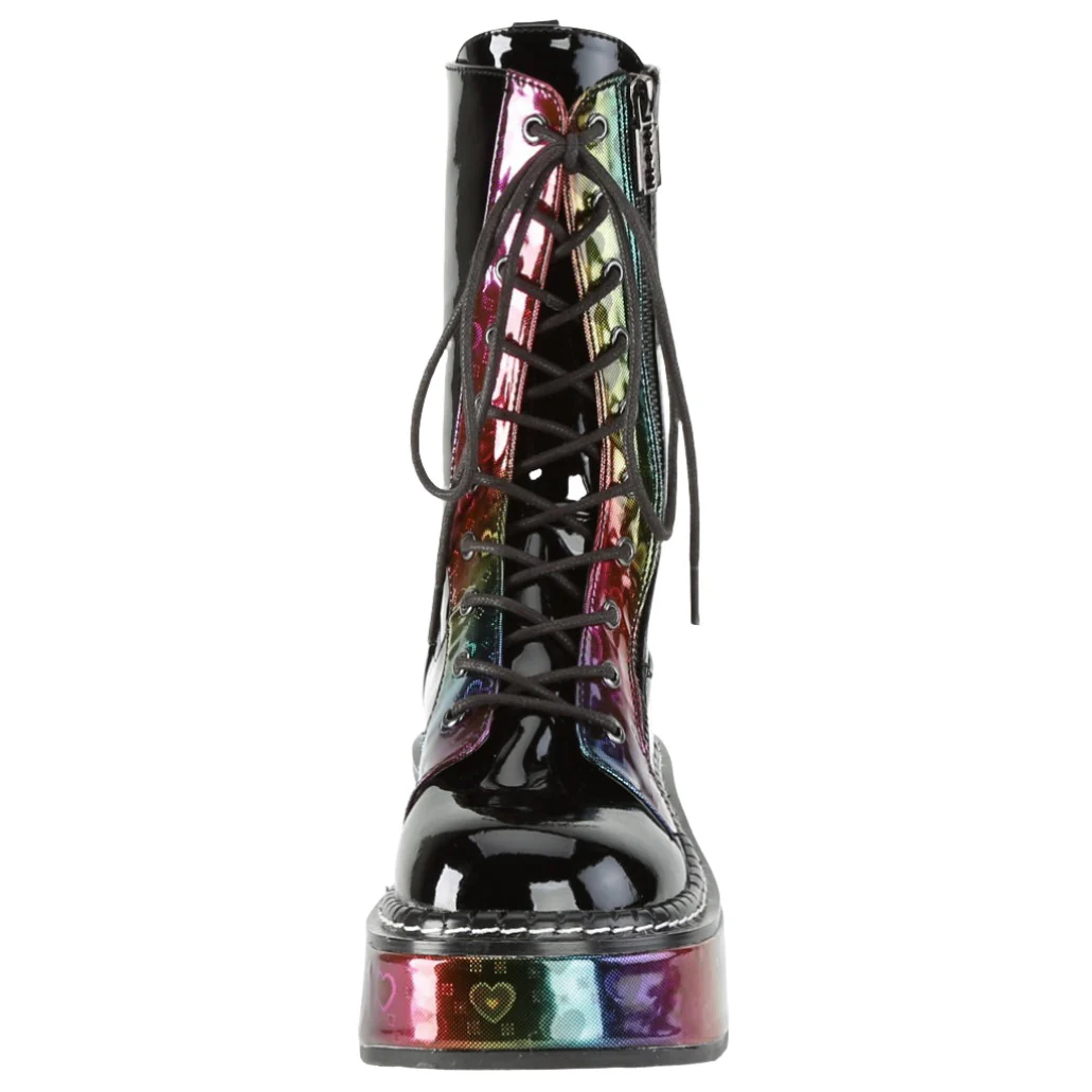 DemoniaCult EMILY 350 Boots Rainbow (UK3, 7, 8) - Image 6