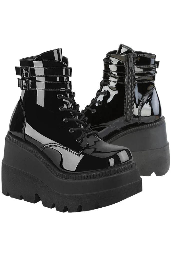 DemoniaCult Shaker 52 Boots Patent (UK3, 4, 5, 6, 8, 9)