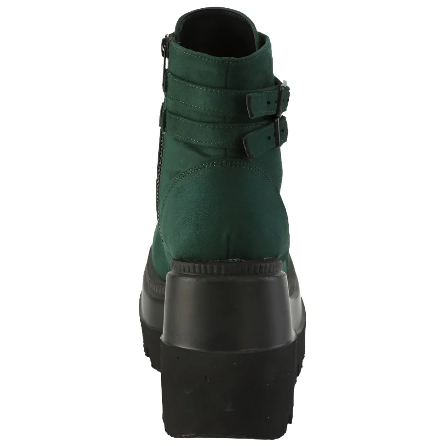 DemoniaCult Shaker 52 Emerald Suede Boots (UK8) - Image 6