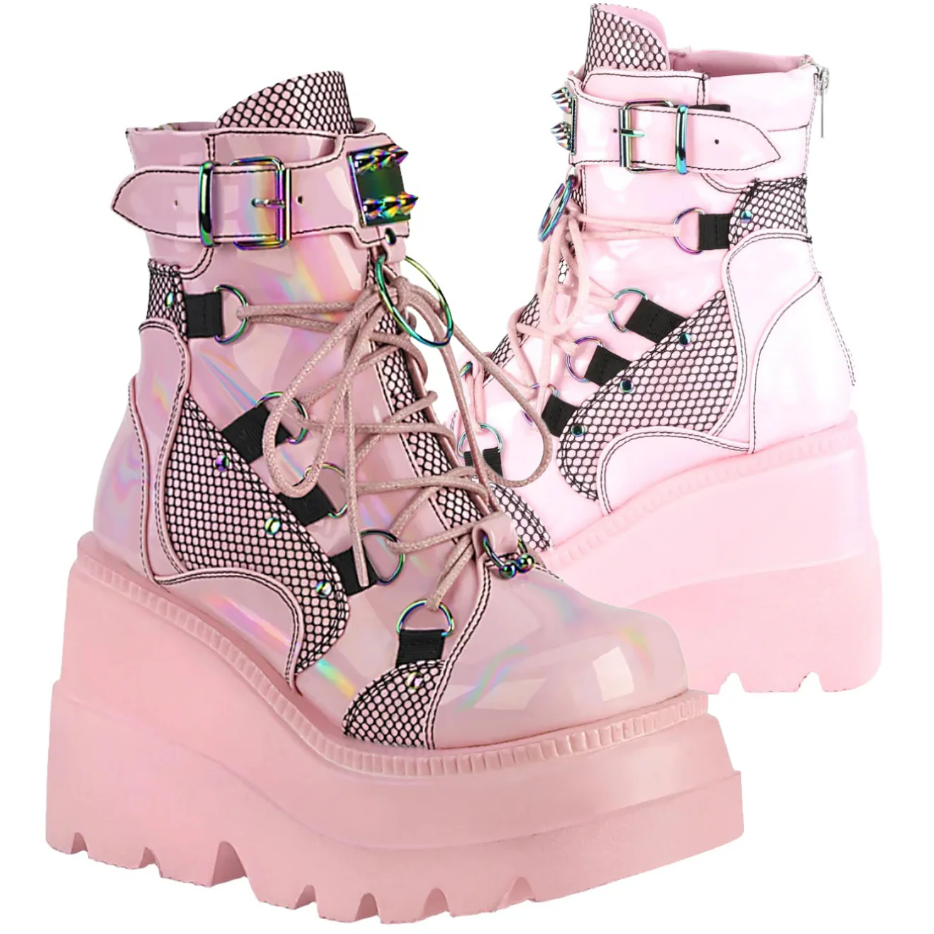 DemoniaCult Shaker 60 Pink Boots (UK5) - Image 7