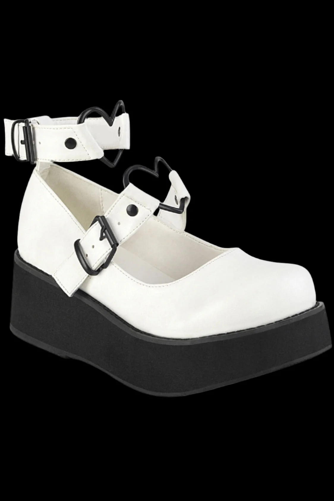 DemoniaCult SPRITE 02 White Shoes (UK6)