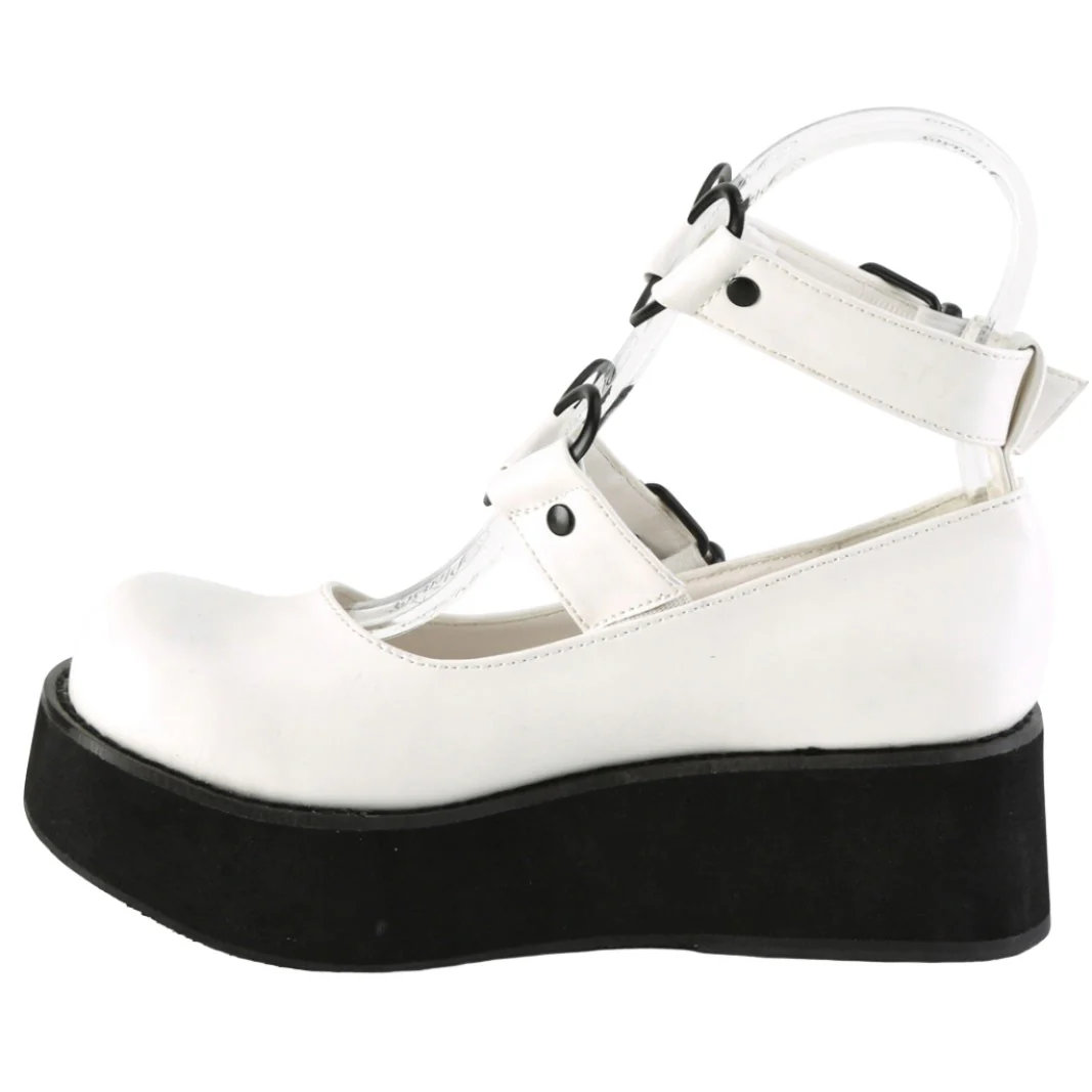 DemoniaCult SPRITE 02 White Shoes (UK6) - Image 3