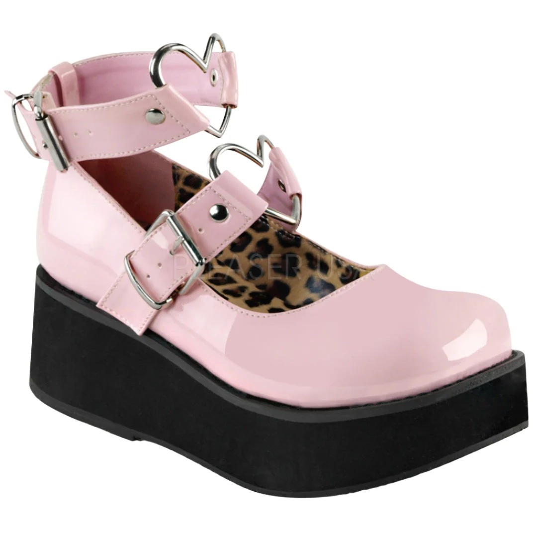 DemoniaCult SPRITE 02 Shoes Pink (UK3, 4, 5, 8, 9) - Image 2