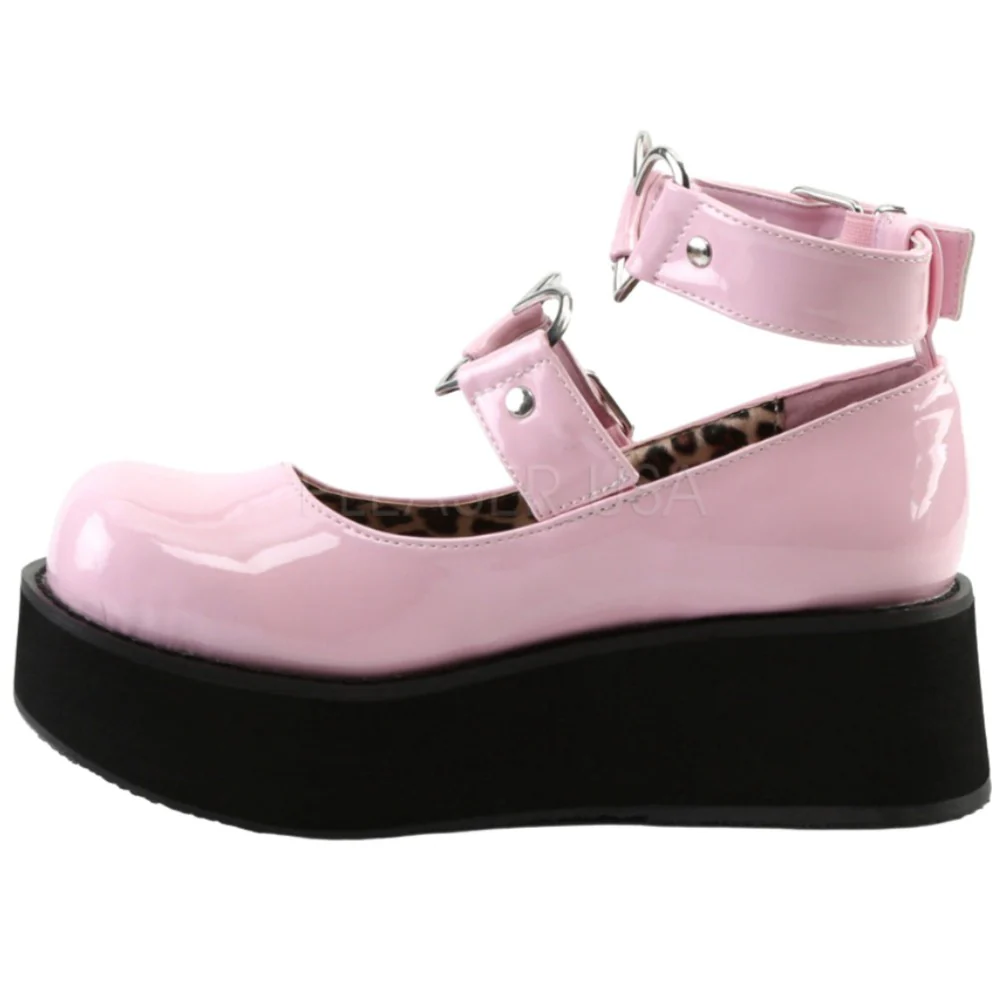 DemoniaCult SPRITE 02 Shoes Pink (UK3, 4, 5, 8, 9) - Image 4