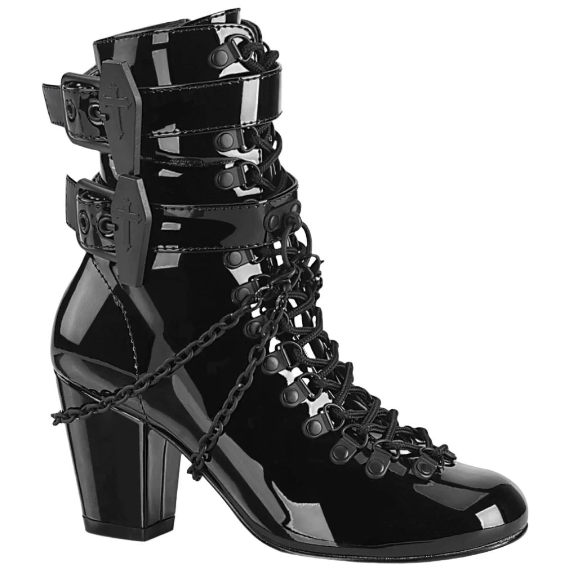 DemoniaCult VIVIKA 128 Boots Patent (UK4) - Image 3