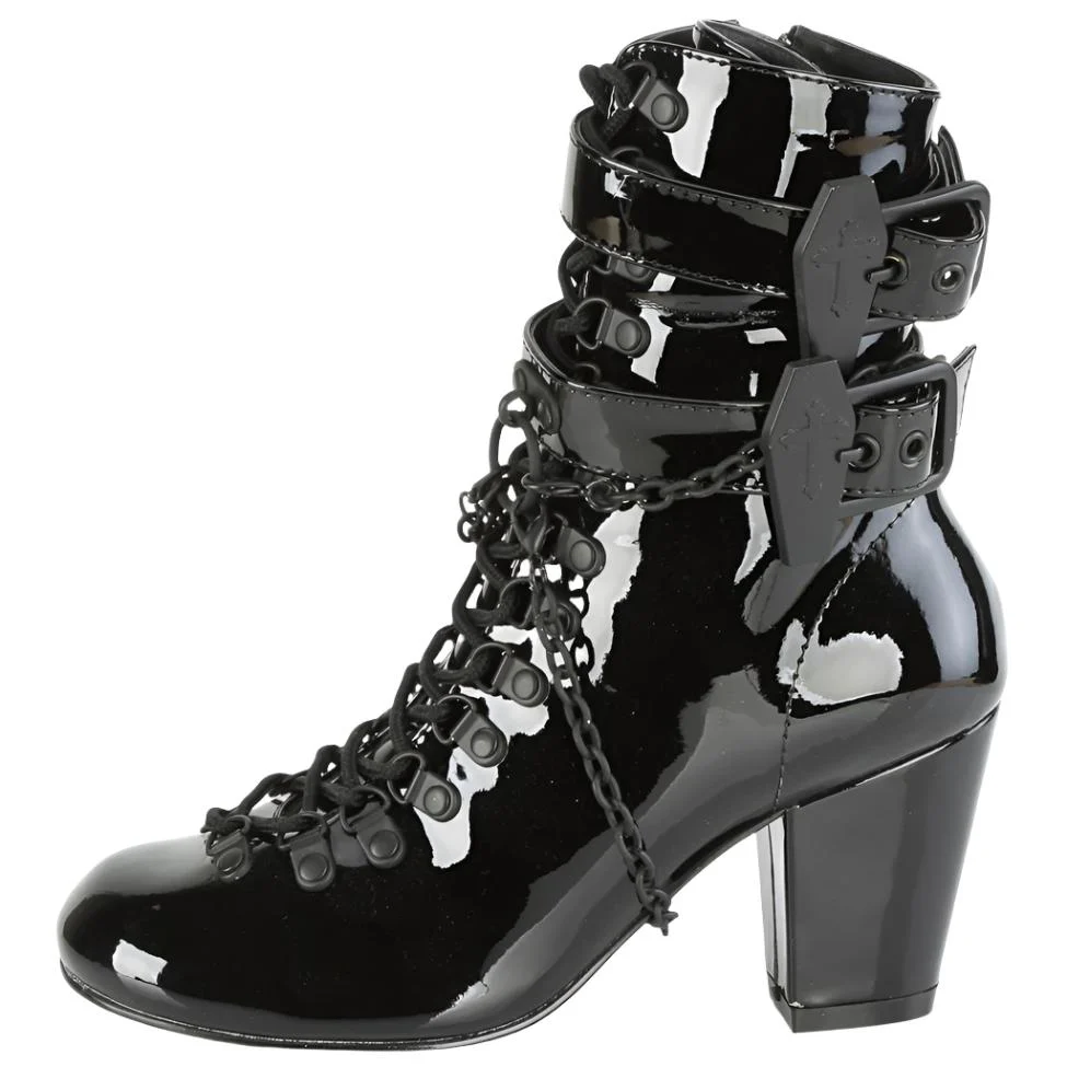 DemoniaCult VIVIKA 128 Boots Patent (UK4) - Image 4