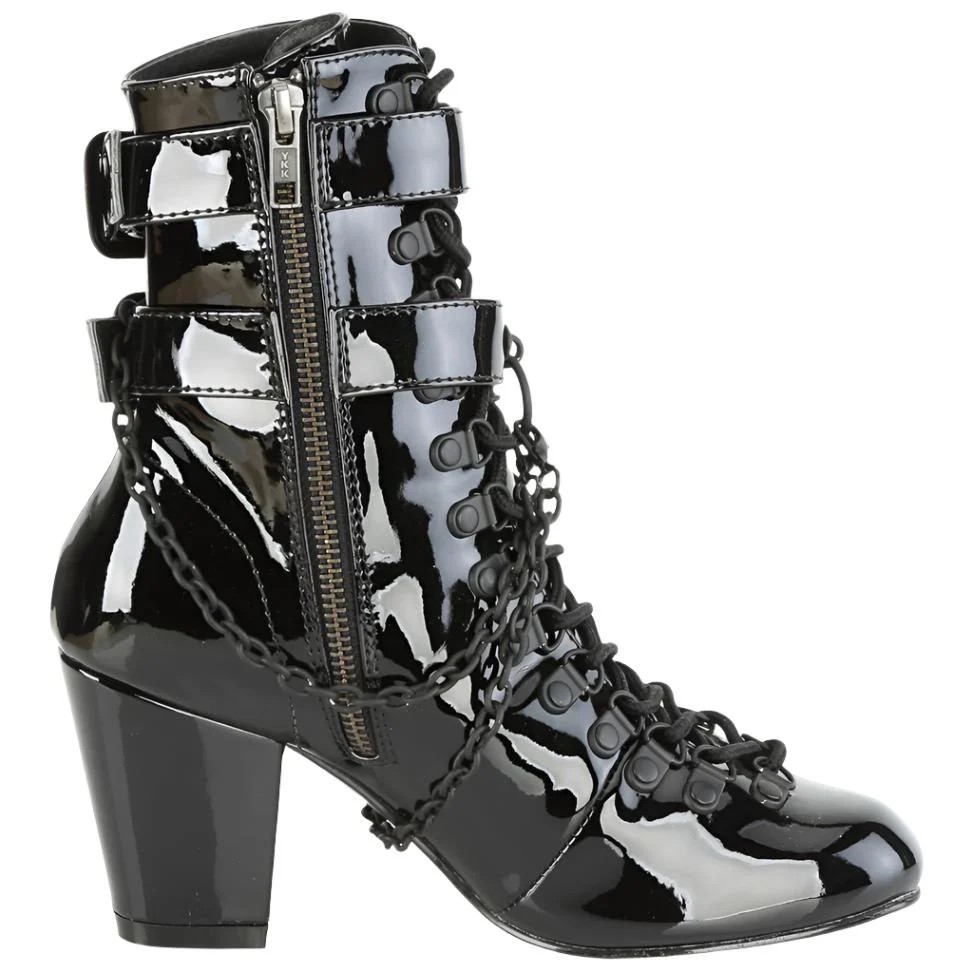 DemoniaCult VIVIKA 128 Boots Patent (UK4) - Image 5