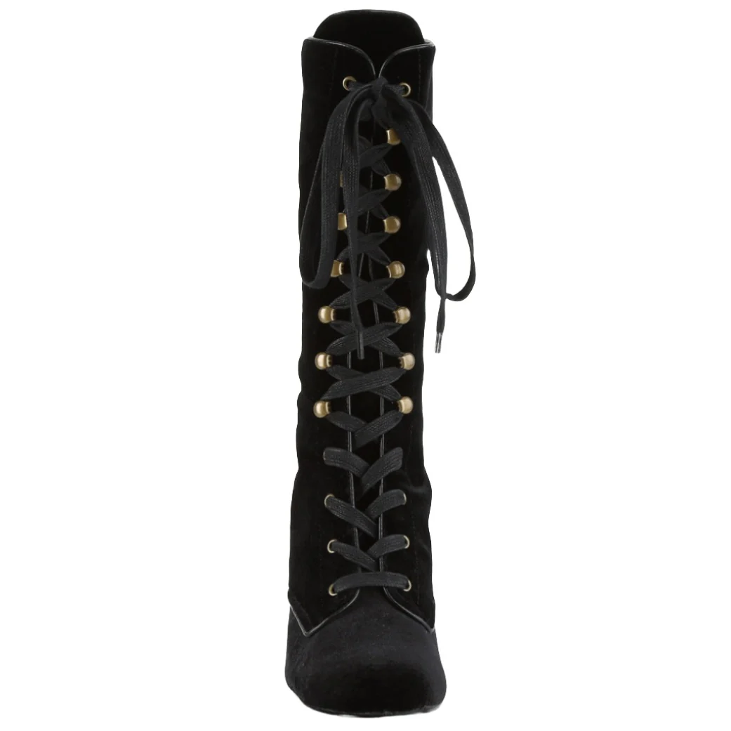 DemoniaCult VIVIKA-205 Boots Velvet (UK3) - Image 6