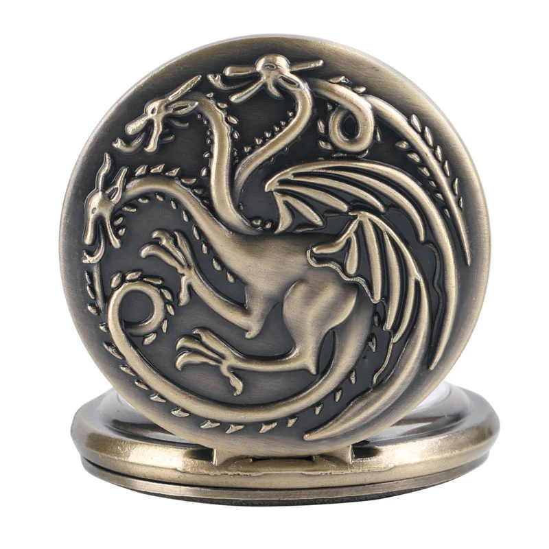 Dragon Steampunk Pocket Watch on Necklace Chain - Image 7