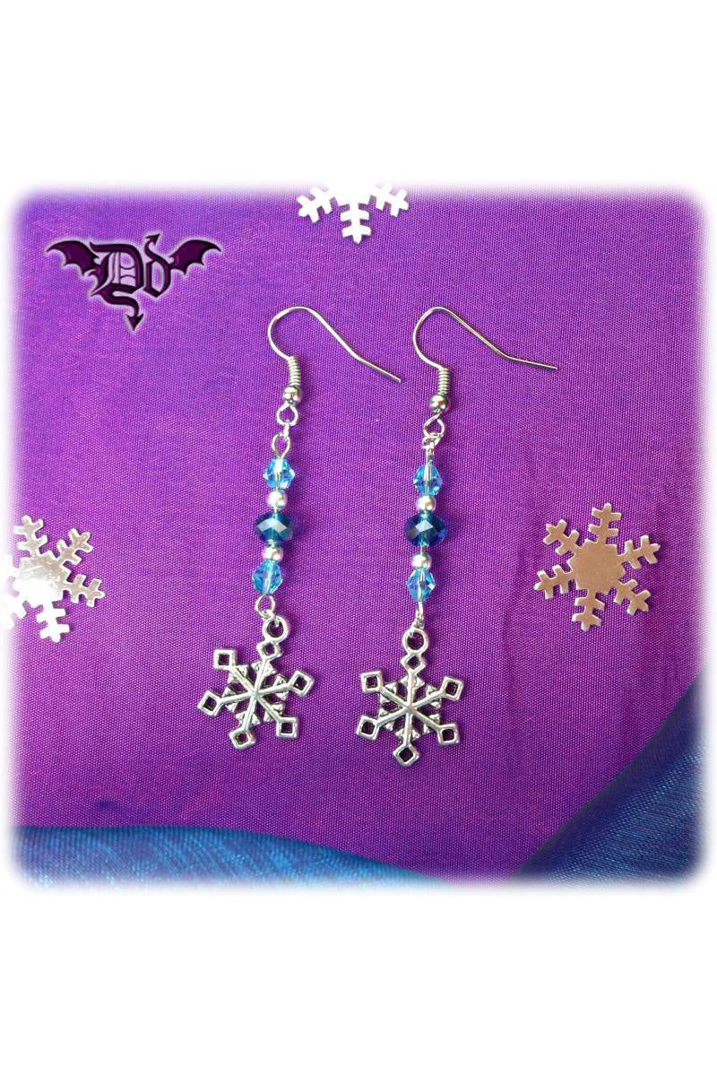 Dragophelion Designs Winter Frost Snowflake Earrings