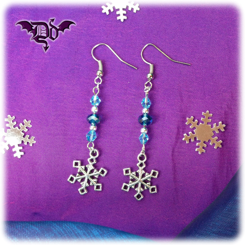 Dragophelion Designs Winter Frost Snowflake Earrings - Image 2