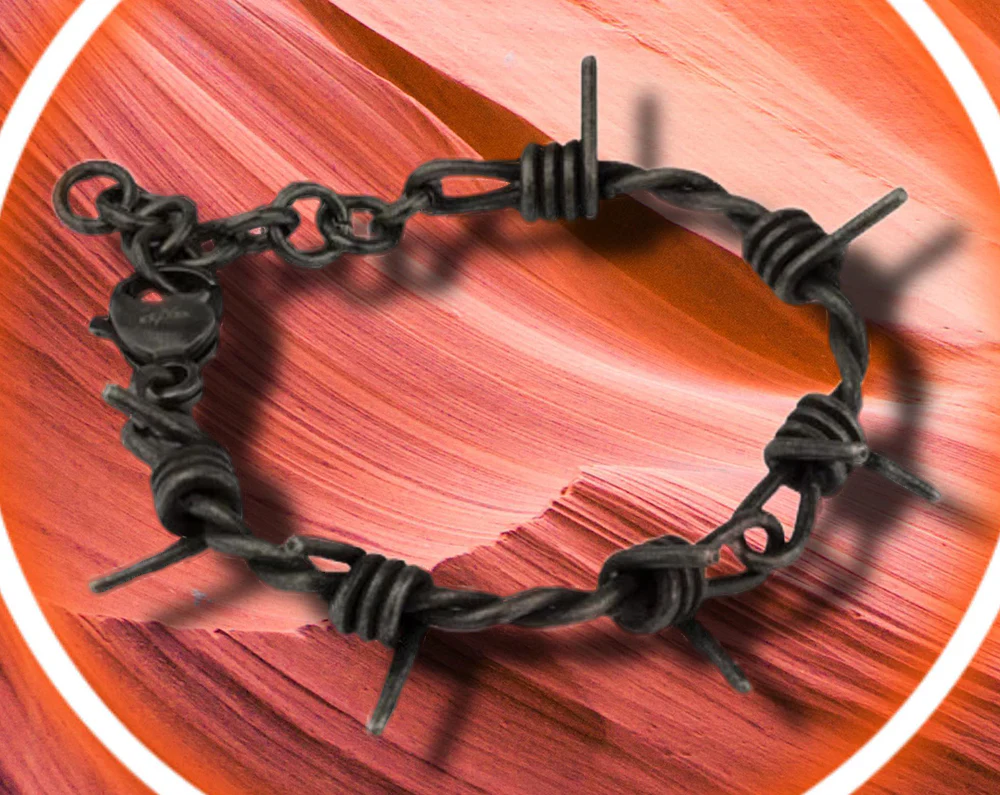 Echt etNox Black Barbed Wire Bracelet - Image 2