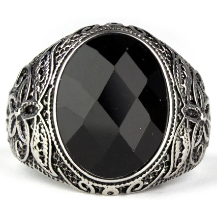 Echt etNox Black Flower Ring - Image 2