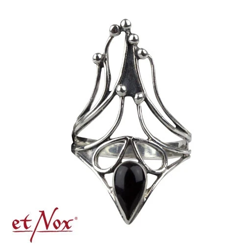 Echt etNox Black Nail with Onyx Silver Ring - Image 3