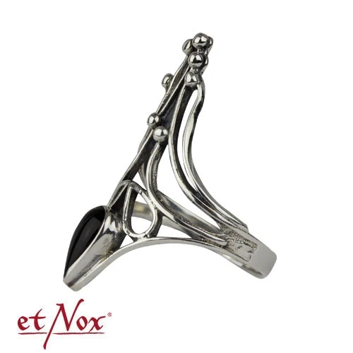 Echt etNox Black Nail with Onyx Silver Ring - Image 4