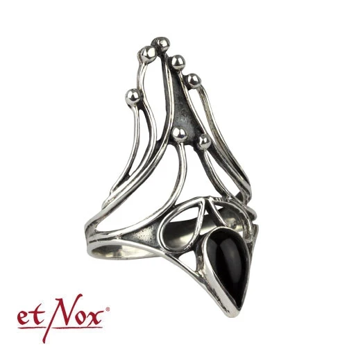 Echt etNox Black Nail with Onyx Silver Ring - Image 5