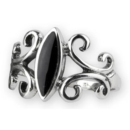 Echt etNox Black Onyx Sterling Silver Ring - Image 2