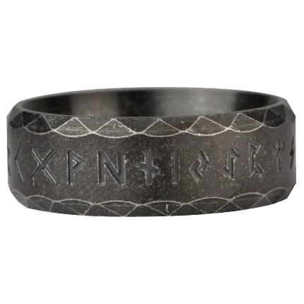 Echt etNox Black Runes Ring - Image 2