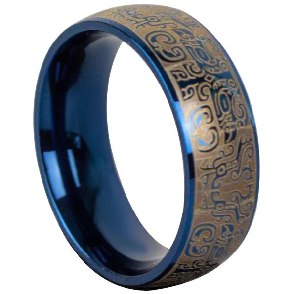 Echt etNox Blue Graffiti Ring - Image 3