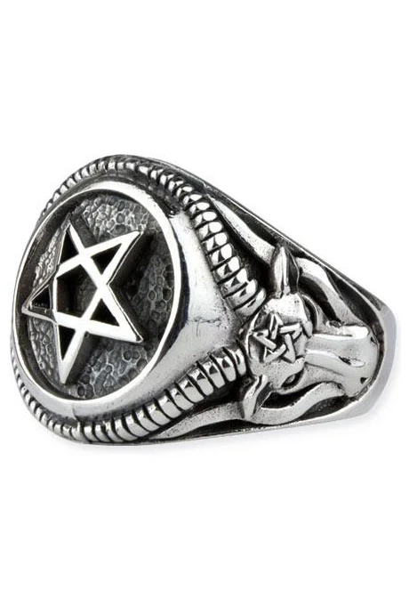 Echt etNox Celtic Pentagram Ring Sterling Silver